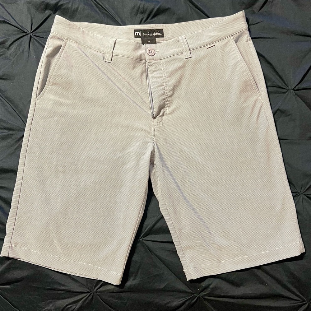 Travis Matthew golf shorts, mens size 38” waist, 11” inseam.